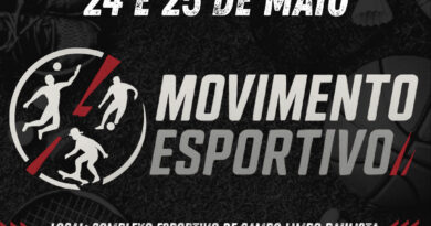 Fim de semana será marcado pelo “Movimento Esportivo” no Complexo Esportivo de Campo Limpo Paulista